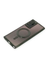 BFS  Samsung Galaxy Note 20 Ultra Kılıf Kross Magneticsafe Kapak - Koyu Yeşil
