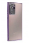 BFS  Samsung Galaxy Note 20 Ultra Kılıf  Lensli Silikon - Mor