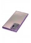 BFS  Samsung Galaxy Note 20 Ultra Kılıf  Lensli Silikon - Mor