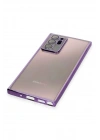 BFS Samsung Galaxy Note 20 Ultra Kılıf Lensli Silikon - Mor