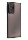 BFS  Samsung Galaxy Note 20 Ultra Kılıf  Lensli Silikon - Siyah