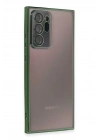 BFS  Samsung Galaxy Note 20 Ultra Kılıf  Lensli Silikon - Yeşil