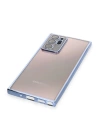 BFS  Samsung Galaxy Note 20 Ultra Kılıf Razer Lensli Silikon - Açık Mavi