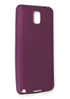 BFS  Samsung Galaxy Note 3 / N9000 Kılıf First Silikon - Mürdüm