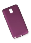 BFS  Samsung Galaxy Note 3 / N9000 Kılıf First Silikon - Mürdüm