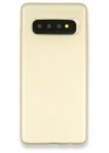 BFS  Samsung Galaxy S10 Plus Kılıf First Silikon - Gold