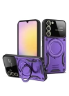 BFS  Samsung Galaxy S20 FE Kılıf Joy Lens Standlı Kapak - Mor