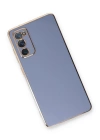 BFS  Samsung Galaxy S20 FE Kılıf Volet Silikon - Mavi