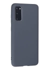 BFS  Samsung Galaxy S20 Kılıf Nano içi Kadife Silikon - Gri