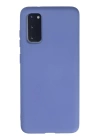 BFS  Samsung Galaxy S20 Kılıf Nano içi Kadife Silikon - Lila