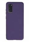 BFS  Samsung Galaxy S20 Kılıf Nano içi Kadife Silikon - Mor