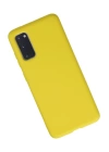 BFS  Samsung Galaxy S20 Kılıf Nano içi Kadife Silikon - Sarı
