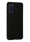BFS  Samsung Galaxy S20 Kılıf Nano içi Kadife Silikon - Siyah