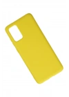 BFS  Samsung Galaxy S20 Plus Kılıf Nano içi Kadife Silikon - Sarı