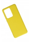 BFS  Samsung Galaxy S20 Ultra Kılıf Nano içi Kadife Silikon - Sarı
