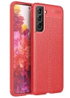 BFS  Samsung Galaxy S21 FE Kılıf Auto Focus Kapak - Kırmızı