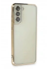 BFS Samsung Galaxy S21 FE Kılıf Lensli Silikon - Gold