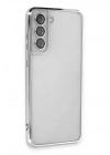 BFS Samsung Galaxy S21 FE Kılıf Lensli Silikon - Gümüş