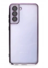BFS Samsung Galaxy S21 FE Kılıf Lensli Silikon - Mor