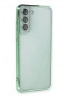 BFS Samsung Galaxy S21 FE Kılıf Lensli Silikon - Yeşil
