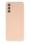 BFS  Samsung Galaxy S21 FE Kılıf Nano içi Kadife Silikon - Pudra