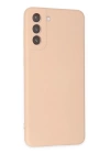 BFS  Samsung Galaxy S21 FE Kılıf Nano içi Kadife Silikon - Pudra