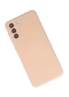 BFS  Samsung Galaxy S21 FE Kılıf Nano içi Kadife Silikon - Pudra