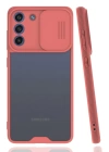 BFS  Samsung Galaxy S21 FE Kılıf Platin Kamera Koruma Silikon - Pembe