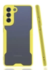 BFS  Samsung Galaxy S21 FE Kılıf Platin Silikon - Sarı