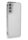 BFS  Samsung Galaxy S21 FE Kılıf Razer Lensli Silikon - Gümüş