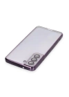BFS  Samsung Galaxy S21 FE Kılıf Razer Lensli Silikon - Mor