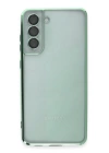 BFS  Samsung Galaxy S21 FE Kılıf Razer Lensli Silikon - Yeşil