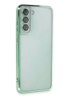 BFS  Samsung Galaxy S21 FE Kılıf Razer Lensli Silikon - Yeşil