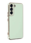 BFS  Samsung Galaxy S21 FE Kılıf Volet Silikon - Açık Yeşil