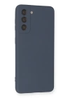 BFS  Samsung Galaxy S21 Kılıf Nano içi Kadife Silikon - Gri
