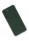 BFS  Samsung Galaxy S21 Kılıf Nano içi Kadife Silikon - Koyu Yeşil
