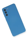 BFS  Samsung Galaxy S21 Kılıf Nano içi Kadife Silikon - Mavi