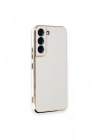 BFS Samsung Galaxy S21 Kılıf Volet Silikon - Beyaz