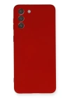 BFS  Samsung Galaxy S21 Plus Kılıf Nano içi Kadife Silikon - Kırmızı