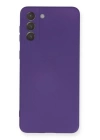 BFS  Samsung Galaxy S21 Plus Kılıf Nano içi Kadife Silikon - Mor