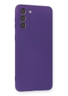 BFS  Samsung Galaxy S21 Plus Kılıf Nano içi Kadife Silikon - Mor