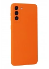 BFS  Samsung Galaxy S21 Plus Kılıf Nano içi Kadife Silikon - Turuncu