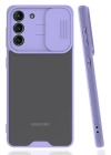 BFS  Samsung Galaxy S21 Plus Kılıf Platin Kamera Koruma Silikon - Lila