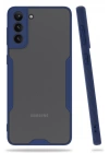 BFS  Samsung Galaxy S21 Plus Kılıf Platin Silikon - Lacivert