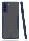 BFS  Samsung Galaxy S21 Plus Kılıf Platin Silikon - Lacivert