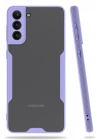 BFS  Samsung Galaxy S21 Plus Kılıf Platin Silikon - Lila