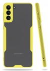 BFS  Samsung Galaxy S21 Plus Kılıf Platin Silikon - Sarı