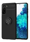 BFS  Samsung Galaxy S21 Plus Kılıf Range Yüzüklü Silikon - Siyah