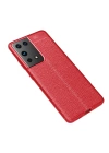BFS  Samsung Galaxy S21 Ultra Kılıf Auto Focus Kapak - Kırmızı