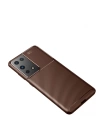 BFS  Samsung Galaxy S21 Ultra Kılıf Auto Focus Karbon Kapak - Kahverengi